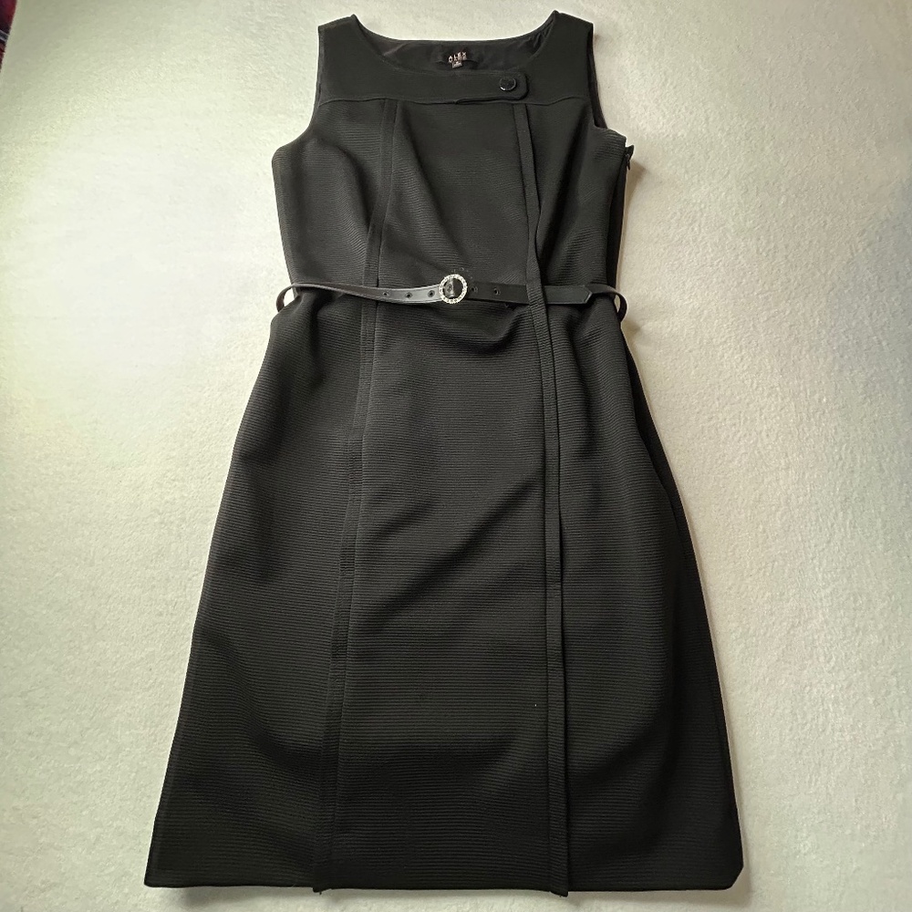Alex Marie Sleeveless Midi Belted A-Line Dress Size 8 Women